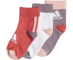 Adidas Kojinės LK Ankle S 3PP Raudona Baltas Violetinė