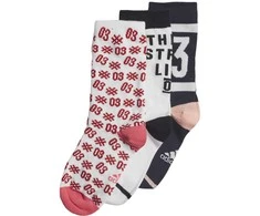 Adidas Kojinės Vaikams YA GR Scks 3PP Baltas Juodas Raudona EI6181