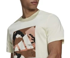 Adidas Marškinėliai Vyrams Camo Bos Tee M Baltas