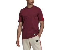 Adidas Marškinėliai Vyrams M Fi 3s Tee Bordo HC5242
