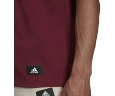 Adidas Marškinėliai Vyrams M Fi 3s Tee Bordo HC5242