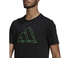Adidas Marškinėliai Vyrams M Fi Gfx Tee Juodas
