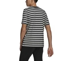 Adidas Marškinėliai Vyrams M Stripy Sj T Pilkas Juodas