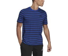 Adidas Marškinėliai Vyrams M Stripy Sj Tee Mėlyna Juodas HE1854