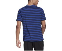 Adidas Marškinėliai Vyrams M Stripy Sj Tee Mėlyna Juodas HE1854
