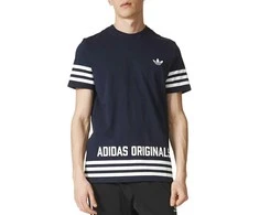 Adidas Originals Marškinėliai STREET GRP TEE Mėlyna AZ1139
