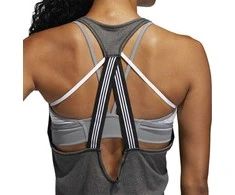 Adidas Palaidinė 3 Stripe Tank Juodas DU3459