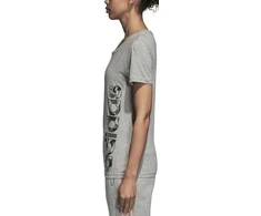 Adidas Palaidinė AOP Linear Tee Pilkas Heather DJ1600
