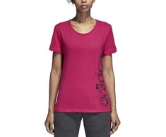 Adidas Palaidinė Aop Linear Tee Real Magenta DJ1626
