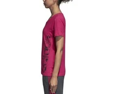 Adidas Palaidinė Aop Linear Tee Real Magenta DJ1626