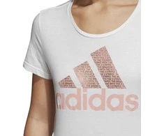 Adidas Palaidinė Foil Text Bos Baltas CV4562