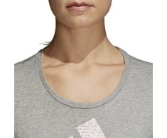 Adidas Palaidinė Foil Text Bos Pilkas CV4565