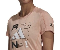Adidas Palaidinė Moterims Run Logo W 1 Peach GV1352