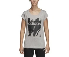 Adidas Palaidinė W E AOP Tee Pilkas DU0636