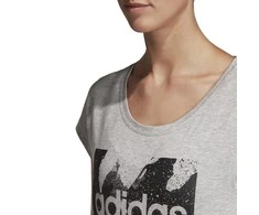 Adidas Palaidinė W E AOP Tee Pilkas DU0636