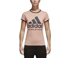Adidas Palaidinė W Sid Slim Tee Rožinė Juodas CF1440