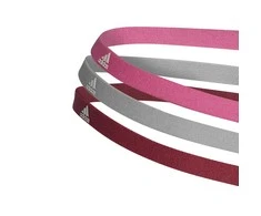 Adidas Plaukų juosta 2Pp Hairband Rožinė Raudona Pilkas GM4990