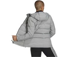 Adidas Pūkinė Striukė Moterims W Helionic Mel Pilkas H59835