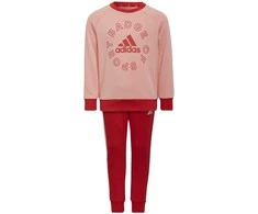 Adidas Sportinis Kostiumas Mergaitėms Lk Logo Jog Set Raudona Rožinė H65799