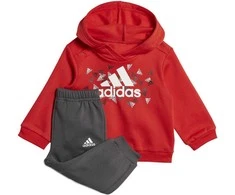 Adidas Sportinis Kostiumas Vaikams I Bos Gra Jog Pilkas Raudona HU1553