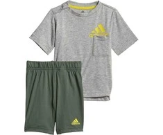 Adidas Sportinis Kostiumas Vaikams I Bos Sum Set Pilkas Žalias