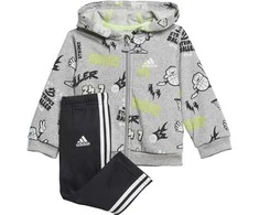 Adidas Sportinis Kostiumas Vaikams I Grap Fz Hd Ft1 Pilkas Juodas GE0015
