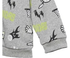 Adidas Sportinis Kostiumas Vaikams I Grap Fz Hd Ft1 Pilkas Juodas GE0015