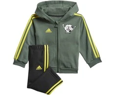 Adidas Sportinis Kostiumas Vaikams I Lil 3s Jog Fl Juodas Žalias GN7258
