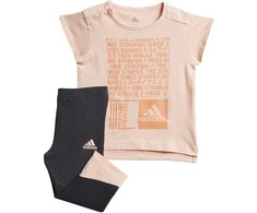 Adidas Sportinis Kostiumėlis Vaikams I MM Tight Set Coral Juodas DJ1566