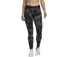 Adidas Tamprės Moterims W E AOP Tights Juodas Pilkas DP2365