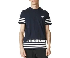Adidas Originals Marškinėliai STREET GRP TEE Mėlyna AZ1139