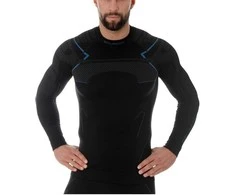 Brubeck Marškinėliai Vyrams Thermo Juodas LS13040A