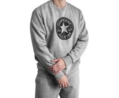 Converse Džemperis Chuck Patch Graphic Crew VGH Pilkas 10005825 035