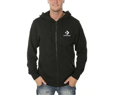 Converse Džemperis Star Chevron FZ Hoodie Juodas 10007881 001