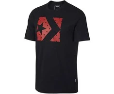 Converse Marškinėliai Star Fill Chevron Tee Juodas
