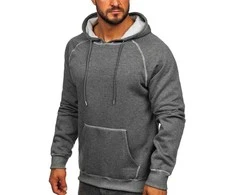 J.Style Džemperis Vyrams Fleece Pilkas 8B152-5