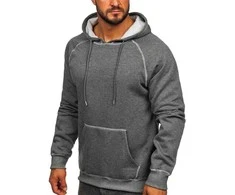 J.Style Džemperis Vyrams Fleece Pilkas 8B152-5