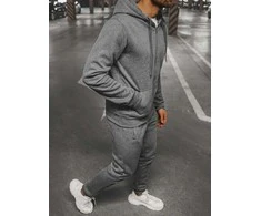J.Style Sportinis Kostiumas Vyrams Fleece Pilkas 68C10386-5