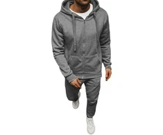 J.Style Sportinis Kostiumas Vyrams Fleece Pilkas 68C10386-5
