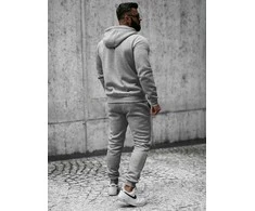 J.Style Sportinis Kostiumas Vyrams Fleece Pilkas 68C10386-2