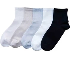 Alina Kojinės Unisex 5pp Pilkas Juodas Baltas Rožinė BL23044