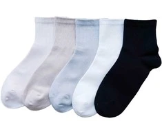 Alina Kojinės Unisex 5pp Pilkas Juodas Baltas Rožinė BL23044