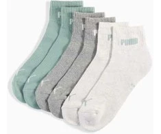 Puma Kojinės Unisex New Baltas Pilkas Žalias 938393 16
