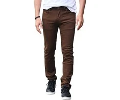 M.Sara Džinsai Vyrams Brown KA0687-60