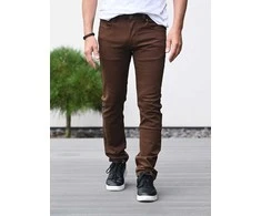 M.Sara Džinsai Vyrams Brown KA0687-60