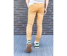 M.Sara Džinsai Vyrams Brown KA6792-17