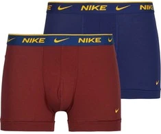 Nike Apatiniai Vyrams Eday Cotton Strch 2Pk Trunk Bordo Navy KE1085 607