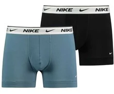 Nike Apatiniai Vyrams Eday Cotton Stretch Trunk 2Pk Juodas Turquoise KE1085 X29