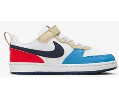 Nike Avalynė Paaugliams Court Borough Low Baltas Mėlyna Raudona DV5457 124