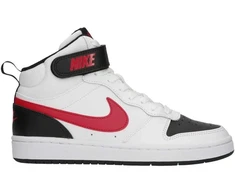 Nike Avalynė Paaugliams Court Borough Mid 2 Juodas Baltas Raudona CD7782 110